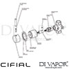 Cifial Technovation Wall Stop Valve Dimension